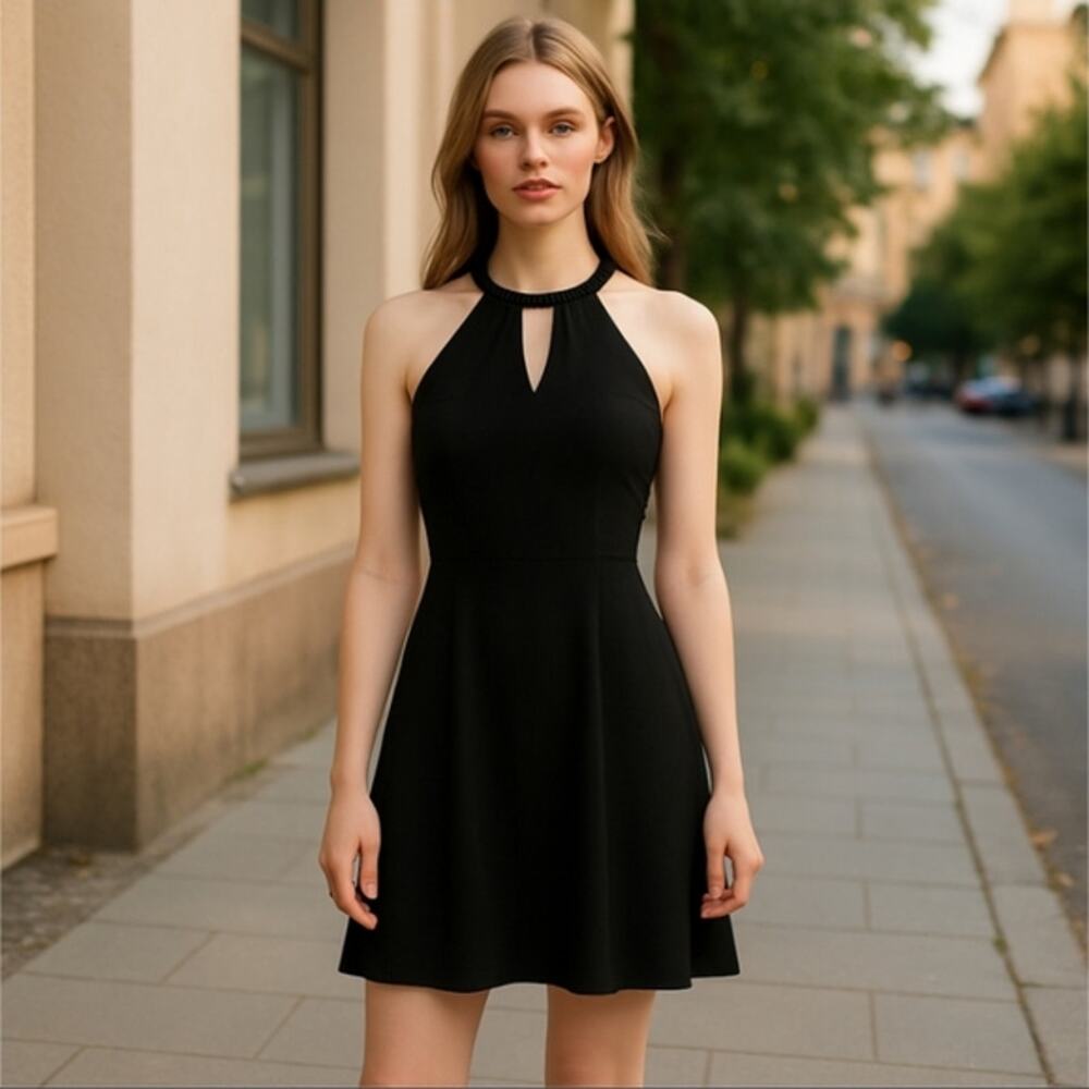 Scott McClintock Petites Sheer Sparkle Sleeveless Dress Size 6